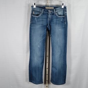03136 Big Star Sweet Boot Low Rise blue jeans 25 Long